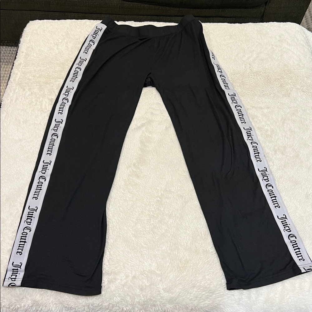 Juicy Couture Sleep Pants size medium vintage black